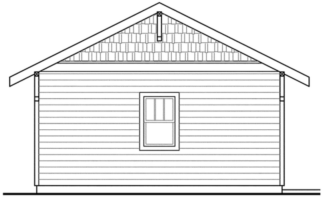 Right Elevation for House Plan #340840