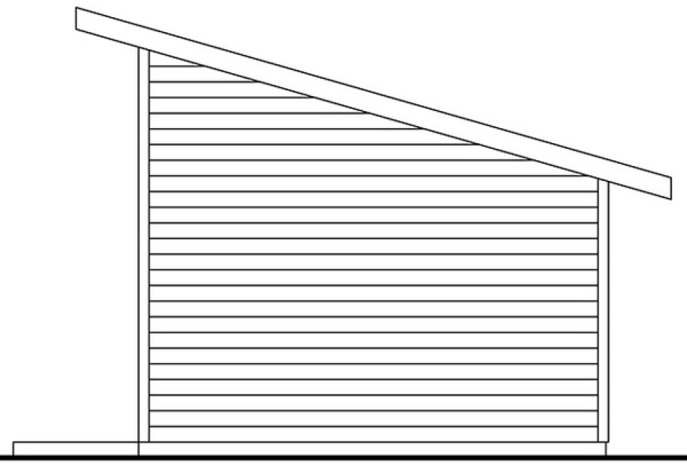 Right Elevation for House Plan #345730