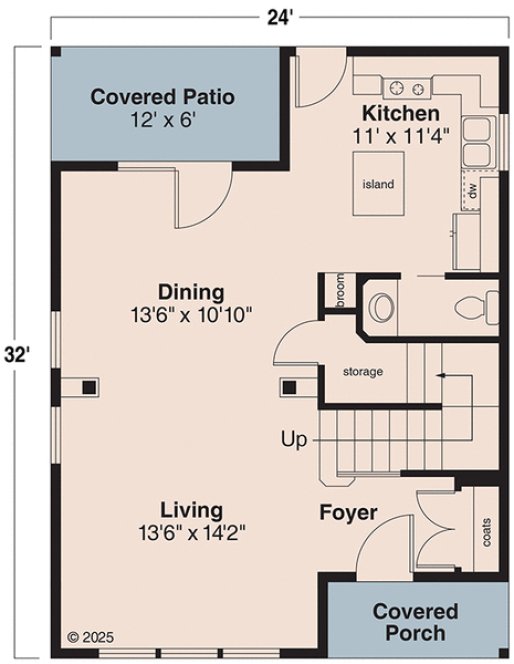 Main Floor Plan for House Plan #341331