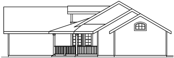Right Elevation for House Plan #348661