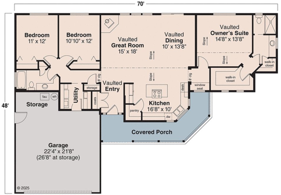Main Floor Plan for House Plan #348661
