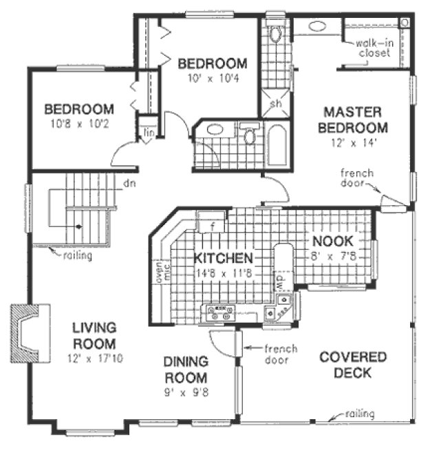 Main Floor Plan for House Plan #130219