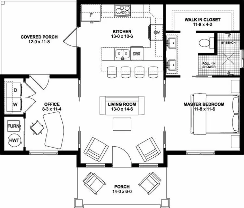 Main Floor Plan for House Plan #580800