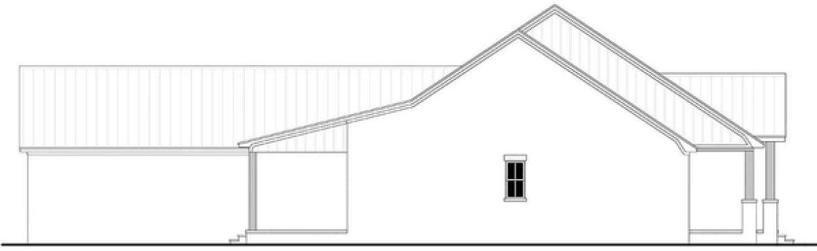 Left Elevation for House Plan #303143