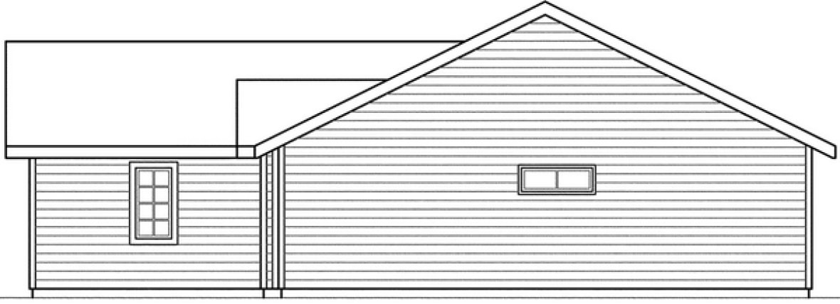 Right Elevation for House Plan #347511