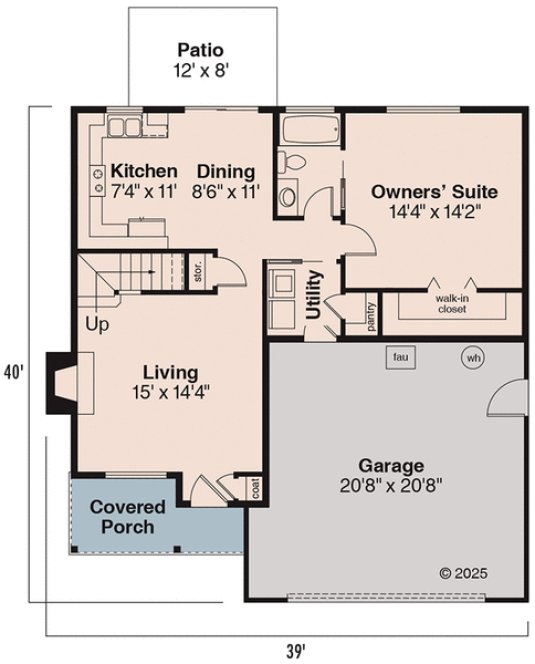 Main Floor Plan for House Plan #346941