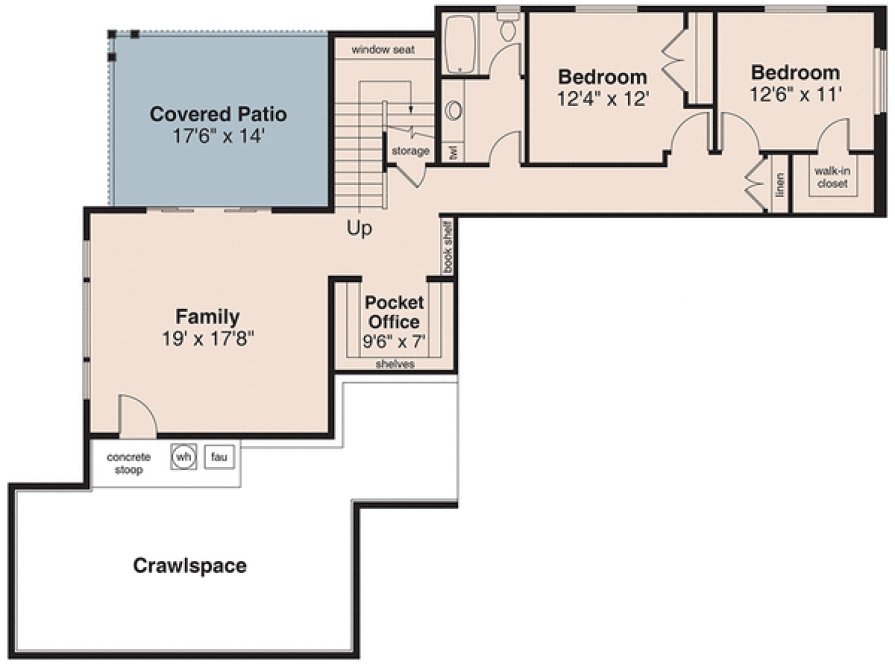Basement Plan for House Plan #343103