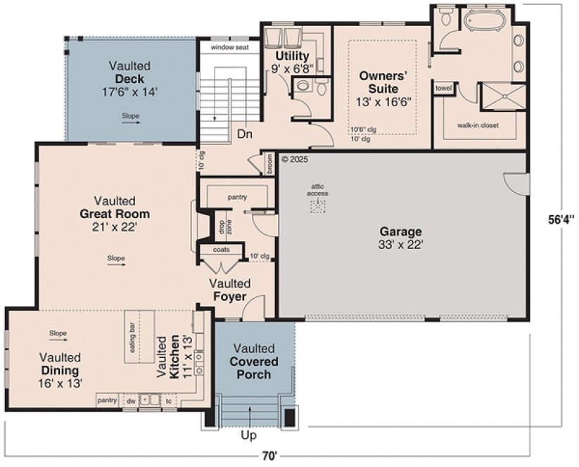 Main Floor Plan for House Plan #343103