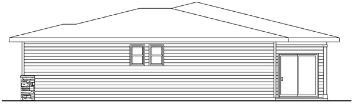 Right Elevation for House Plan #349522