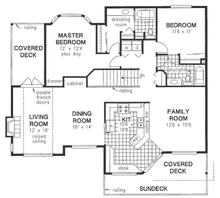 Main Floor Plan for House Plan #132219