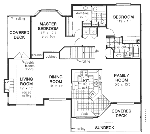 Main Floor Plan for House Plan #132219