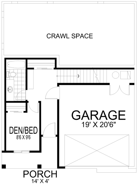 Basement Plan for House Plan #803371