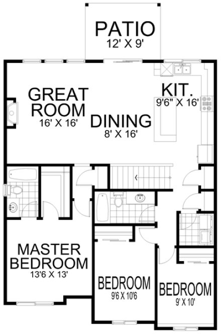 Main Floor Plan for House Plan #803371