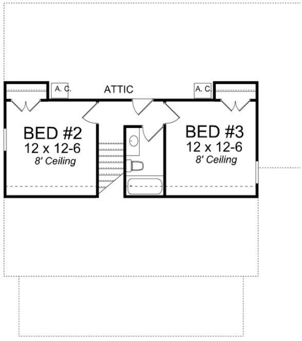 Second Floor Plan for House Plan #248171