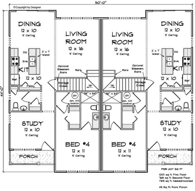 Main Floor Plan for House Plan #248353