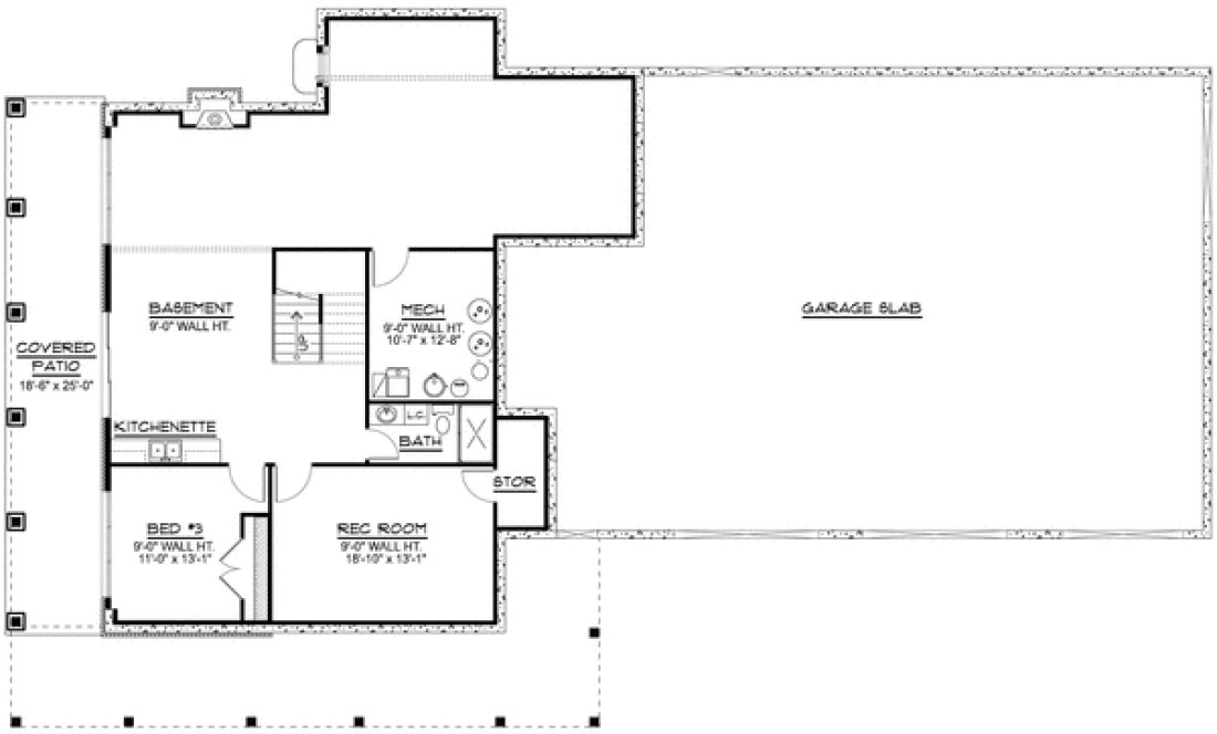 Basement Plan for House Plan #758881