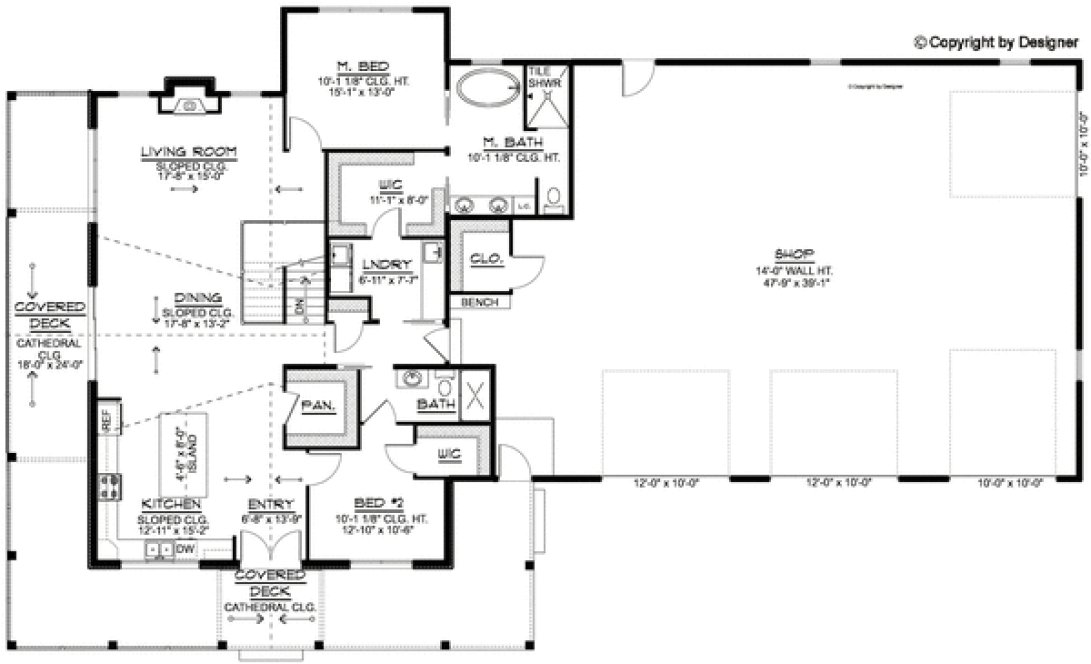 Main Floor Plan for House Plan #758881
