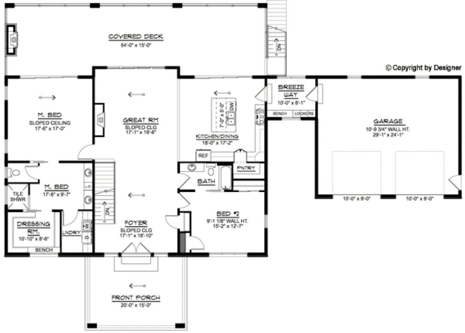Main Floor Plan for House Plan #754212