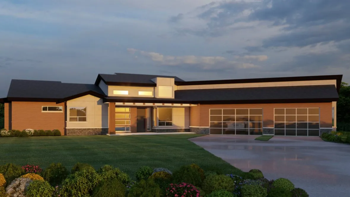 Full Rendering for House Plan #802674