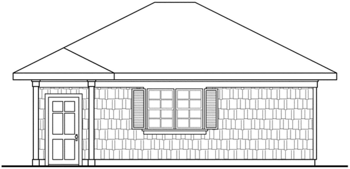 Right Elevation for House Plan #343760