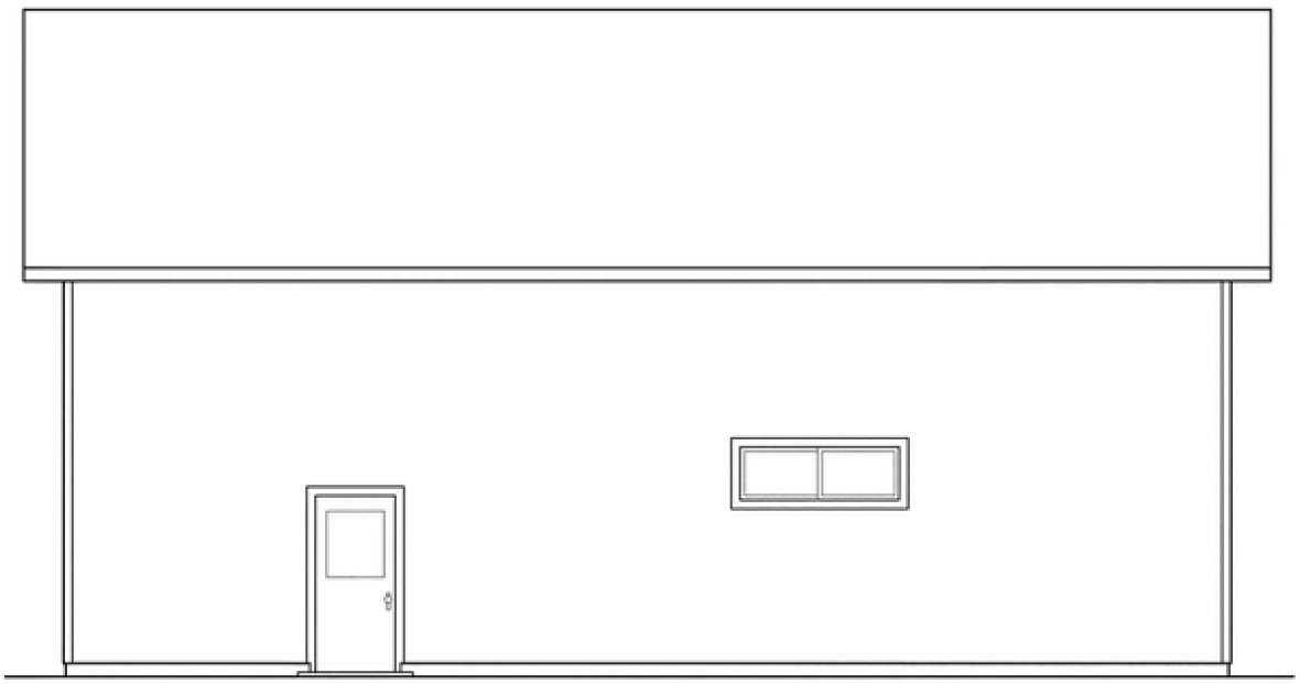 Right Elevation for House Plan #344851