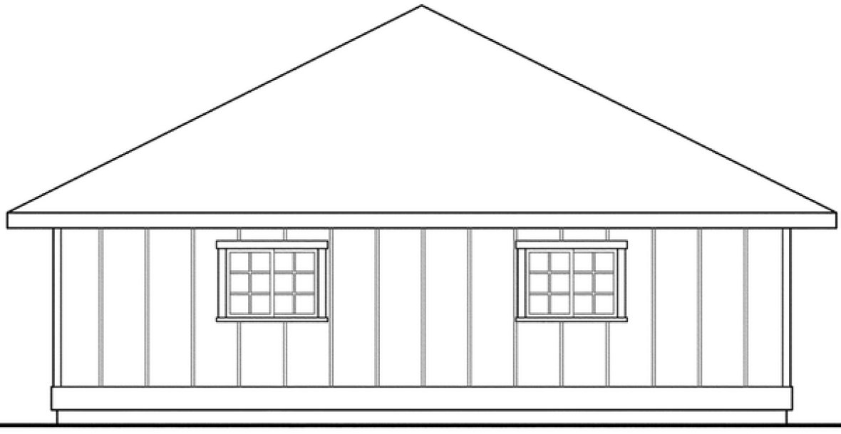 Right Elevation for House Plan #348351