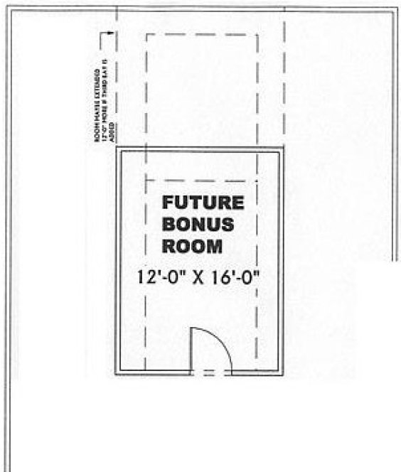 Attic Plan for House Plan #435772