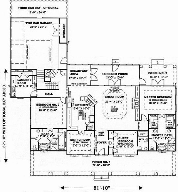 Main Floor Plan for House Plan #435772