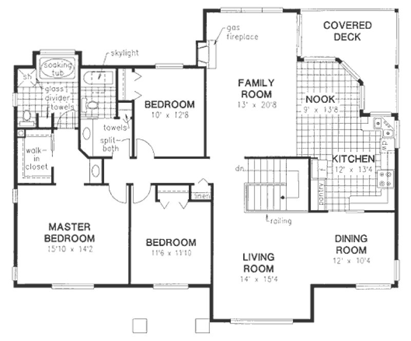 Main Floor Plan for House Plan #139219