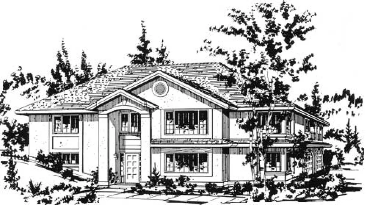 Full Rendering for House Plan #139219