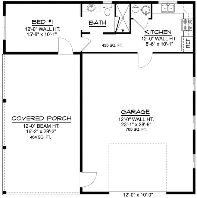 Main Floor Plan for House Plan #759951