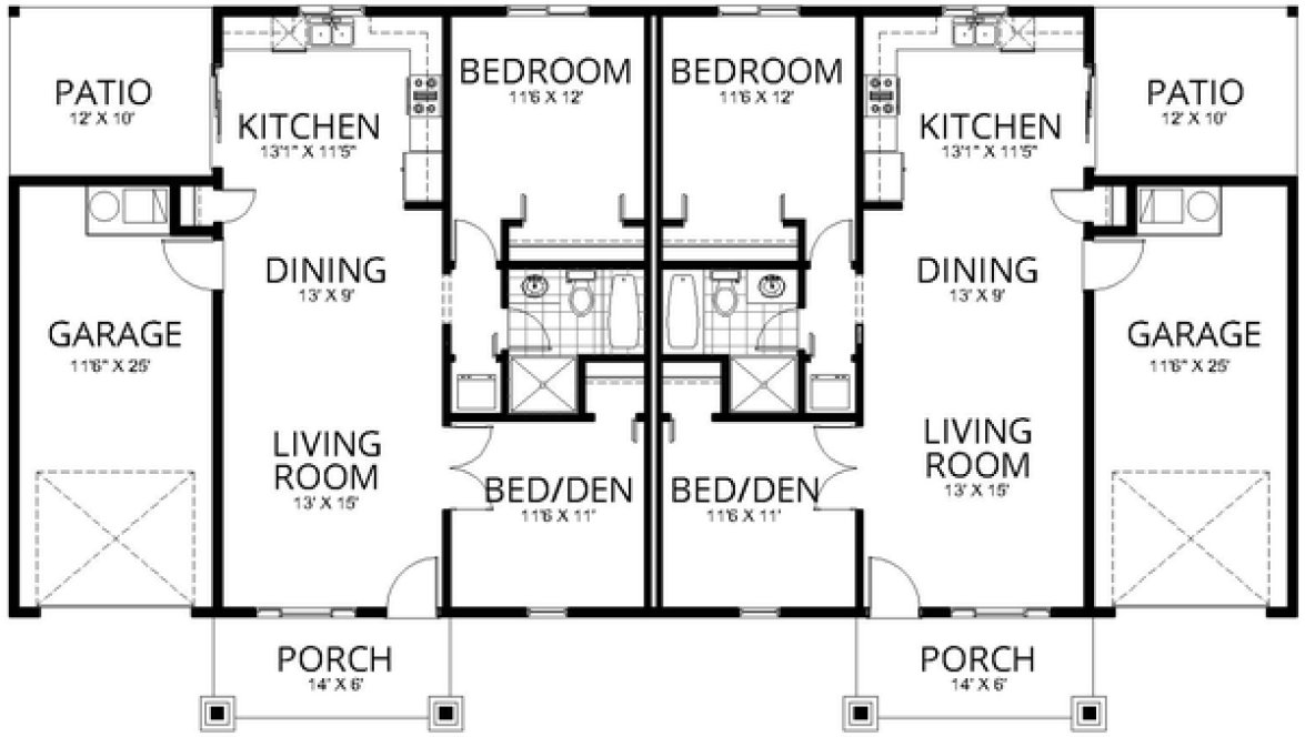 Main Floor Plan for House Plan #802781