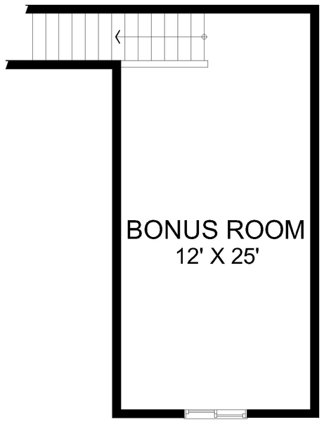 Attic Plan for House Plan #808322