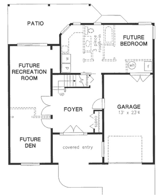 Basement Plan for House Plan #130319