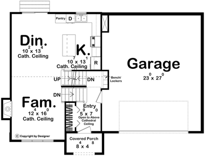 Main Floor Plan for House Plan #709231