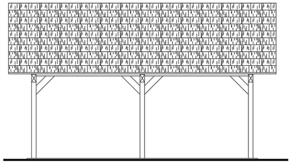Right Elevation for House Plan #340576
