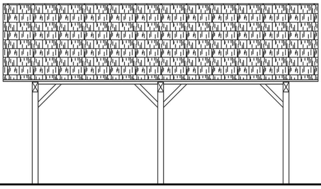 Right Elevation for House Plan #340484
