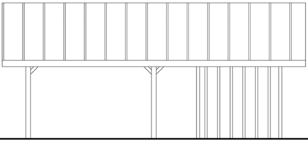 Right Elevation for House Plan #344950