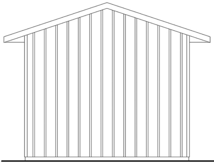 Rear Elevation for House Plan #340480