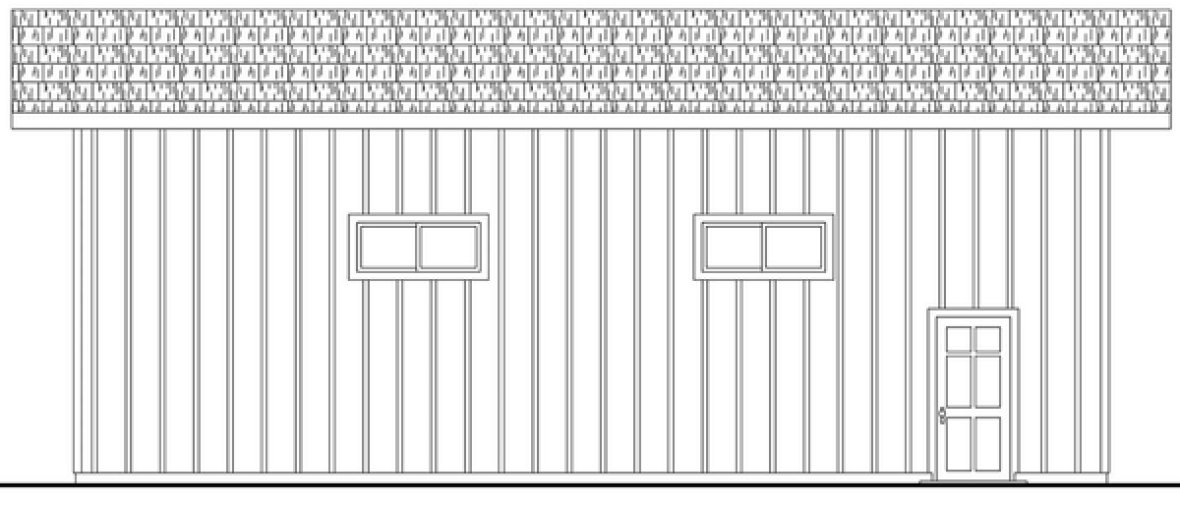 Right Elevation for House Plan #340480