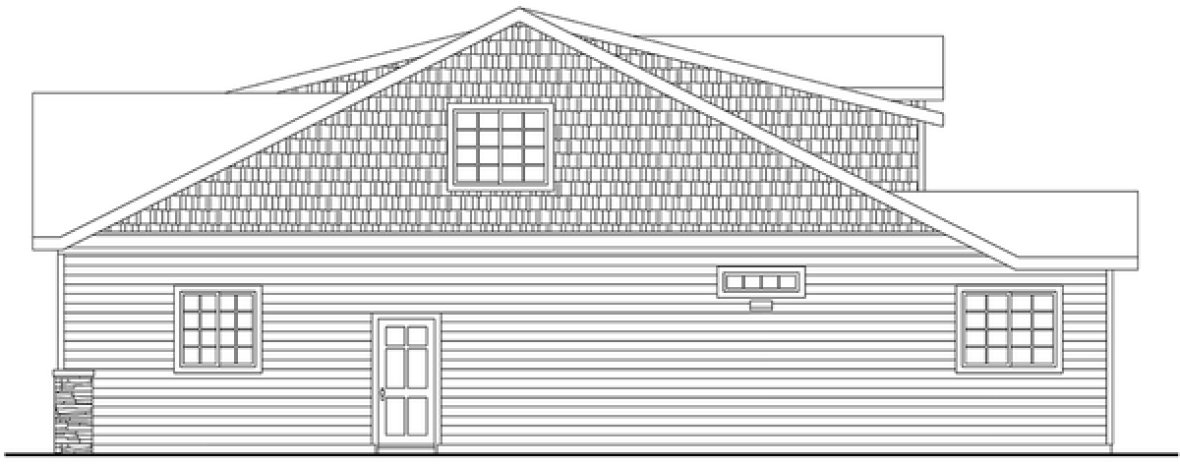 Right Elevation for House Plan #347742