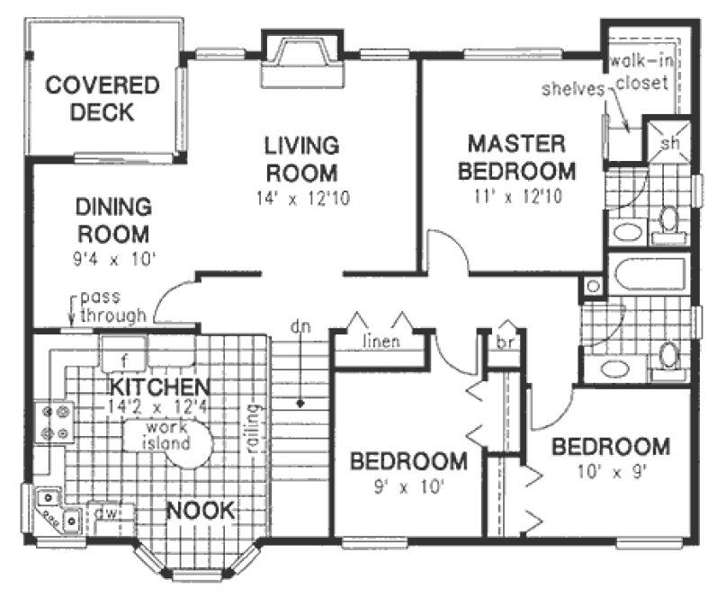 Main Floor Plan for House Plan #132319