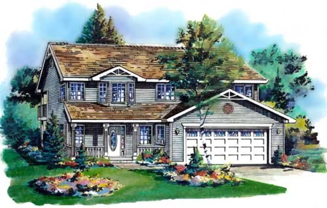 Full Rendering for House Plan #132319