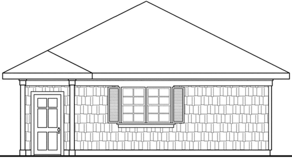 Right Elevation for House Plan #340440