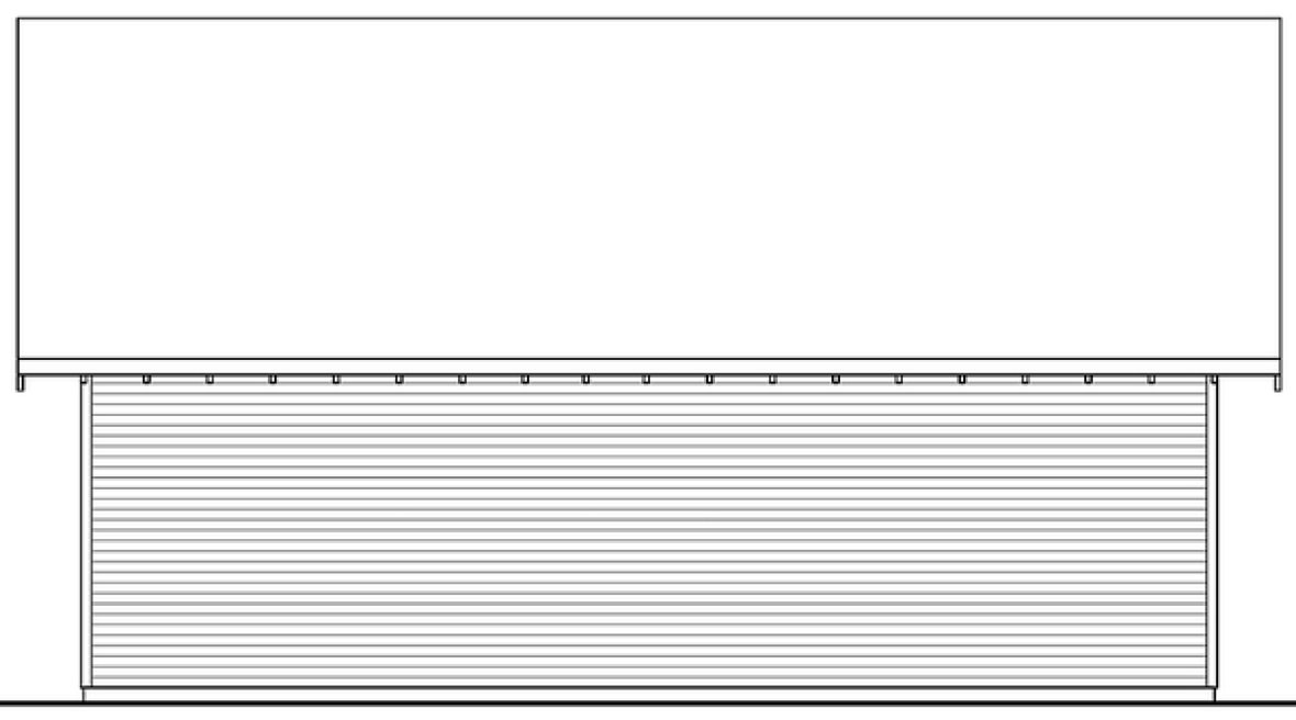 Rear Elevation for House Plan #340401