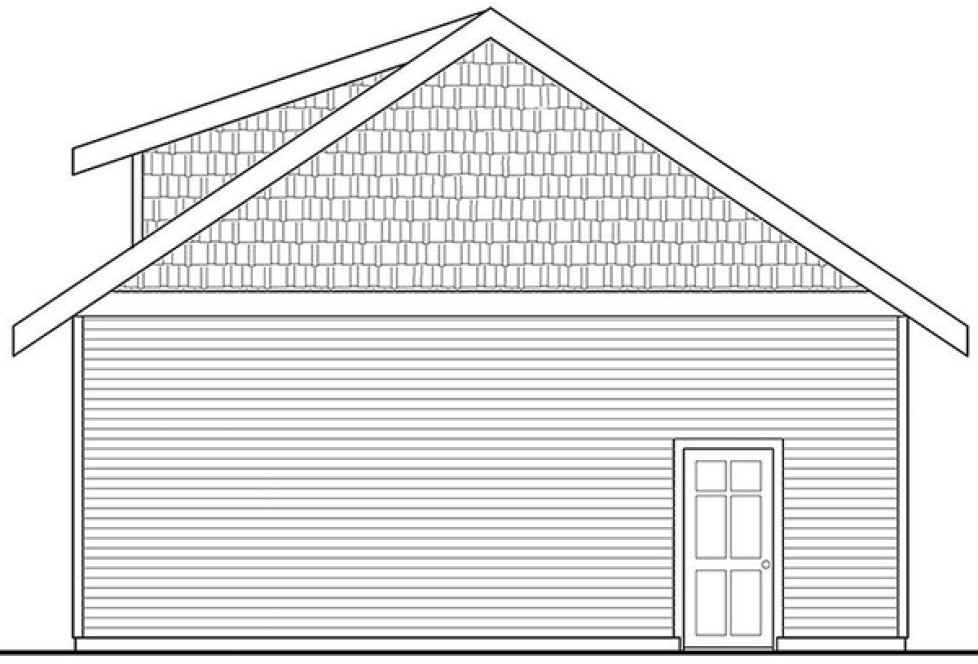 Right Elevation for House Plan #340401