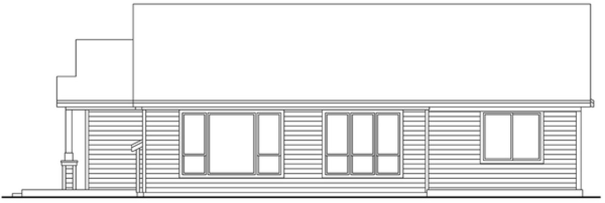 Right Elevation for House Plan #346561