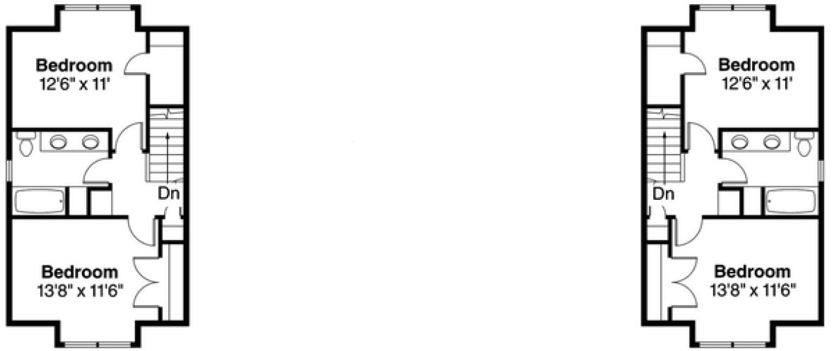 Second Floor Plan for House Plan #342412