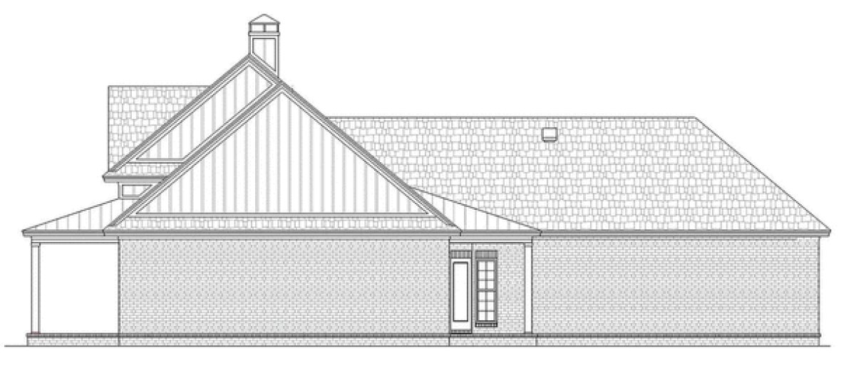 Right Elevation for House Plan #480171