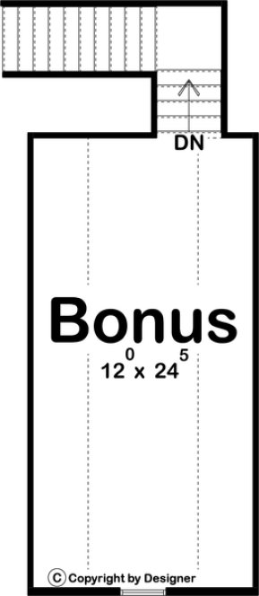 Attic Plan for House Plan #706391